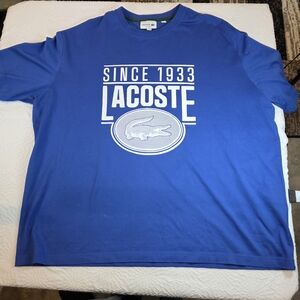 🐊 VINTAGE VIBE Lacoste "Since 1933" Heavy Cotton Oversized Tee size XXL